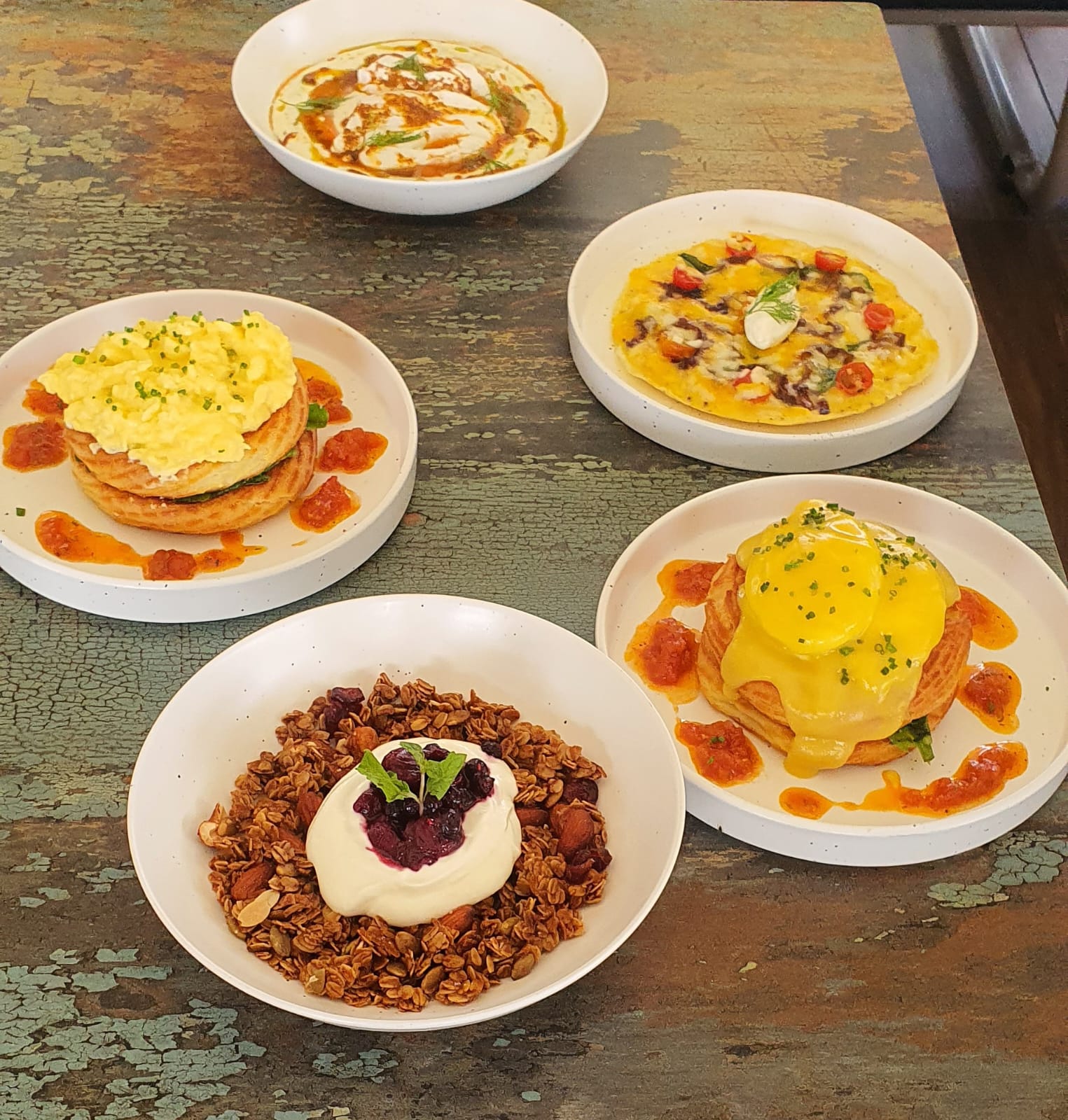 Breakfast spread