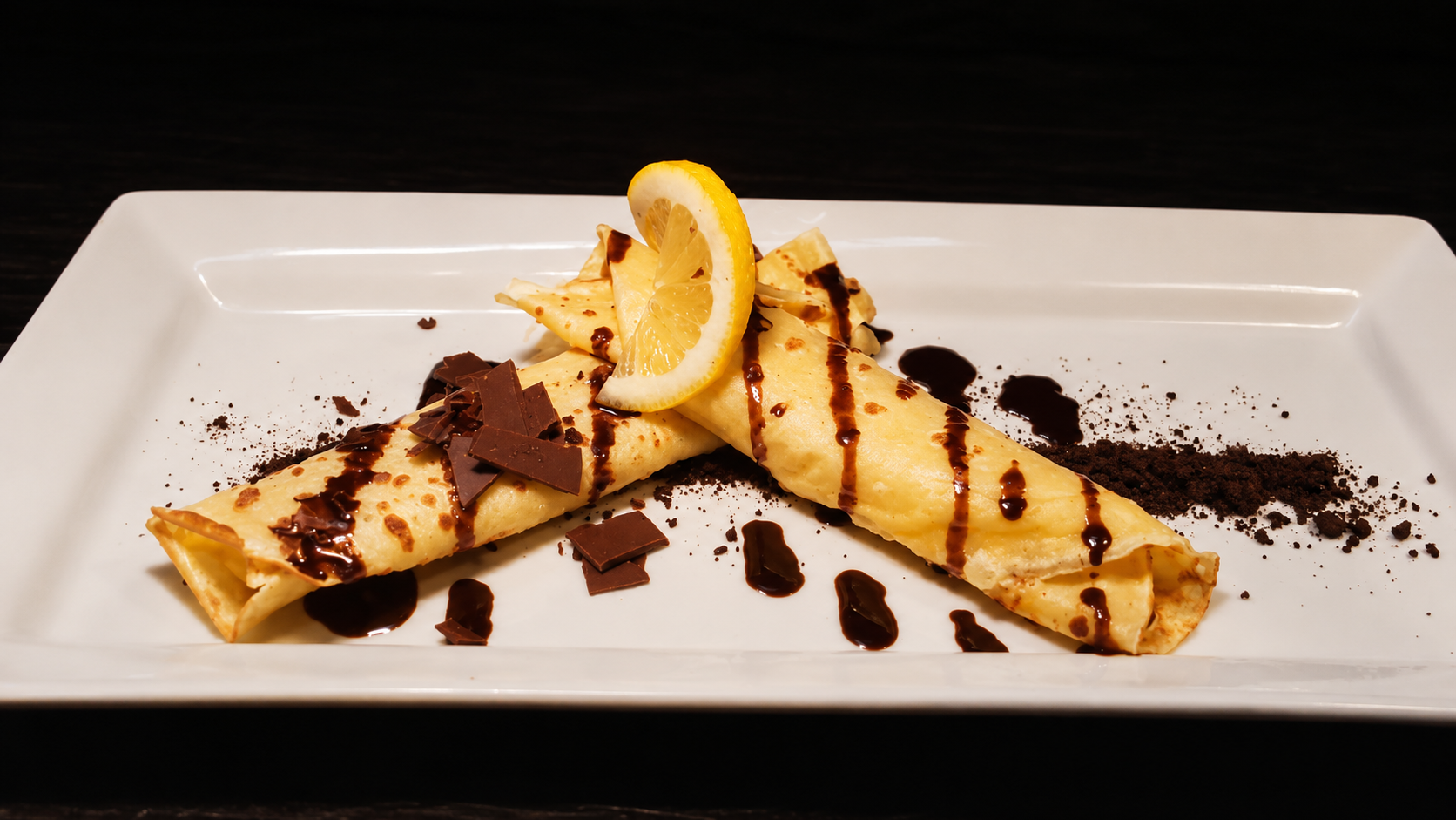 Crêpes · chocolate · lemon