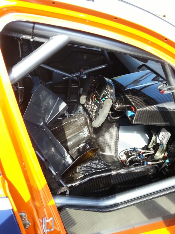 V8 Supercar cockpit and carbon fibre interior