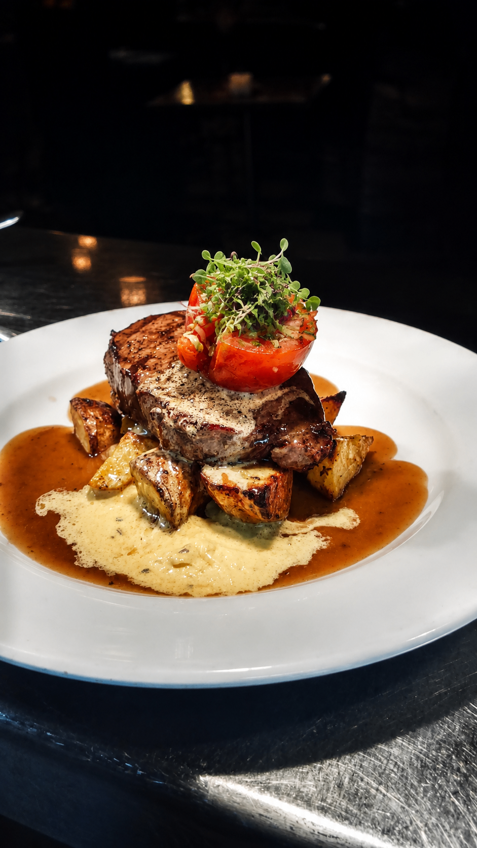 RIBEYE · ROAST POTATOES 